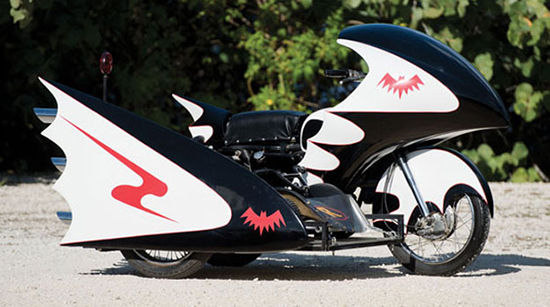 George Barris' BatCycle from the 1960s television series.