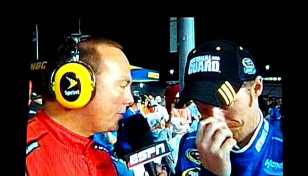 2013 Federated Car Parts 400 – CLINT BOWYER FULL INTERVIEW AND DALE JR