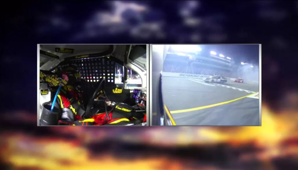 NASCAR in-car camera | Clint Bowyer Spins Out During Final Laps