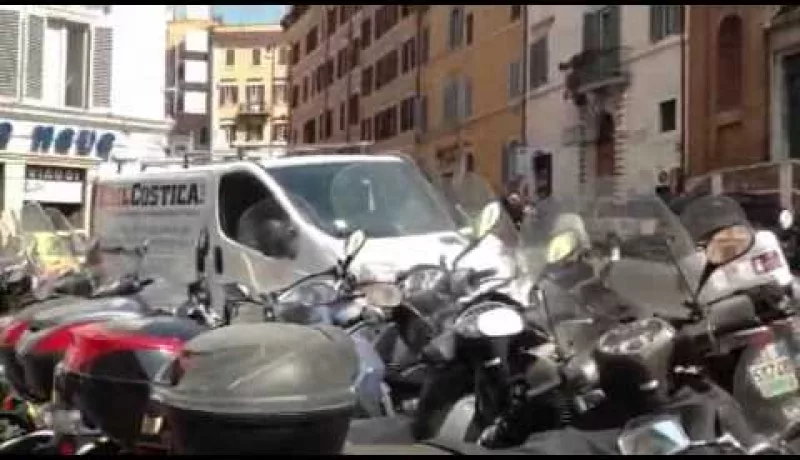 Rome Italy more mopeds then cars