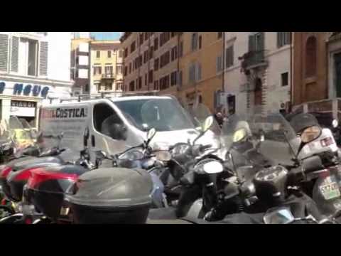 Rome Italy more mopeds then cars