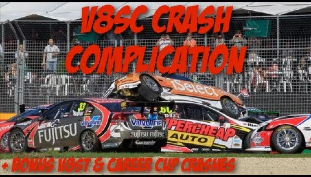 V8 Supercar Crash Compilation + Bonus V8ST Crashes & Career Cup Crash