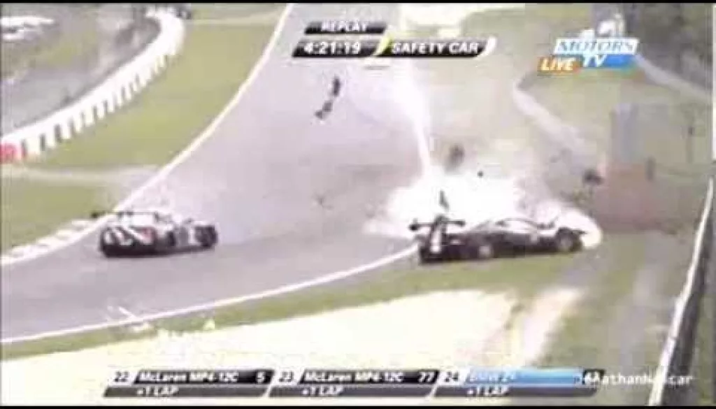 Fabio Babini Crashes at Nurburgring