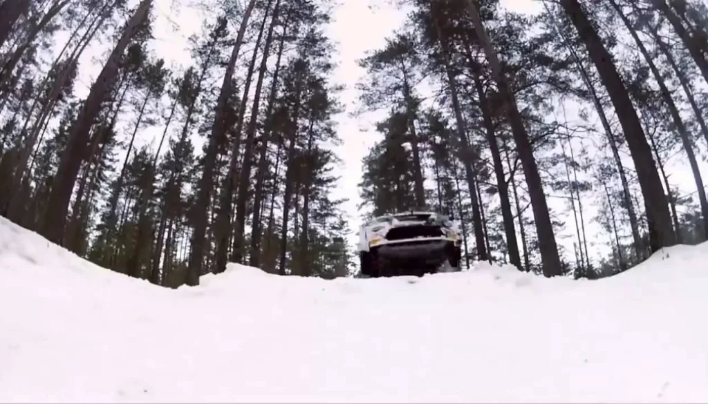 Ken Block Gymkhana From Russia With Snow!