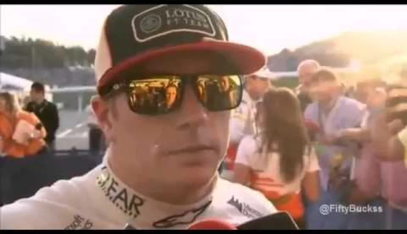 Kimi Raikkonen Post Race Interview After Japanese Grand Prix