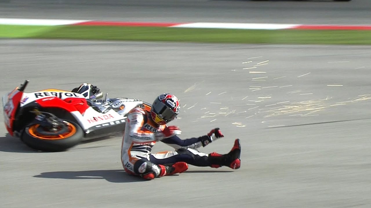 Marc Marquez crash Misano 2013 – MotoGP WUP Action