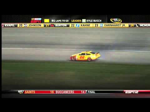 NASCAR Chase contender Joey Logano up inside smoke | Chicagoland (2013)