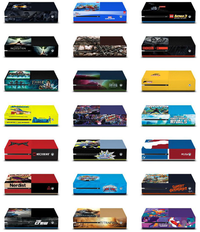 All 21 custom Xbox One consoles.