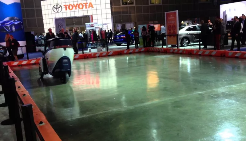 The Toyota I-Road Concept At The Los Angeles Auto Show