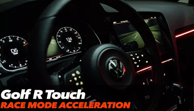 Volkswagen Golf R Touch Demo Video At CES 2015