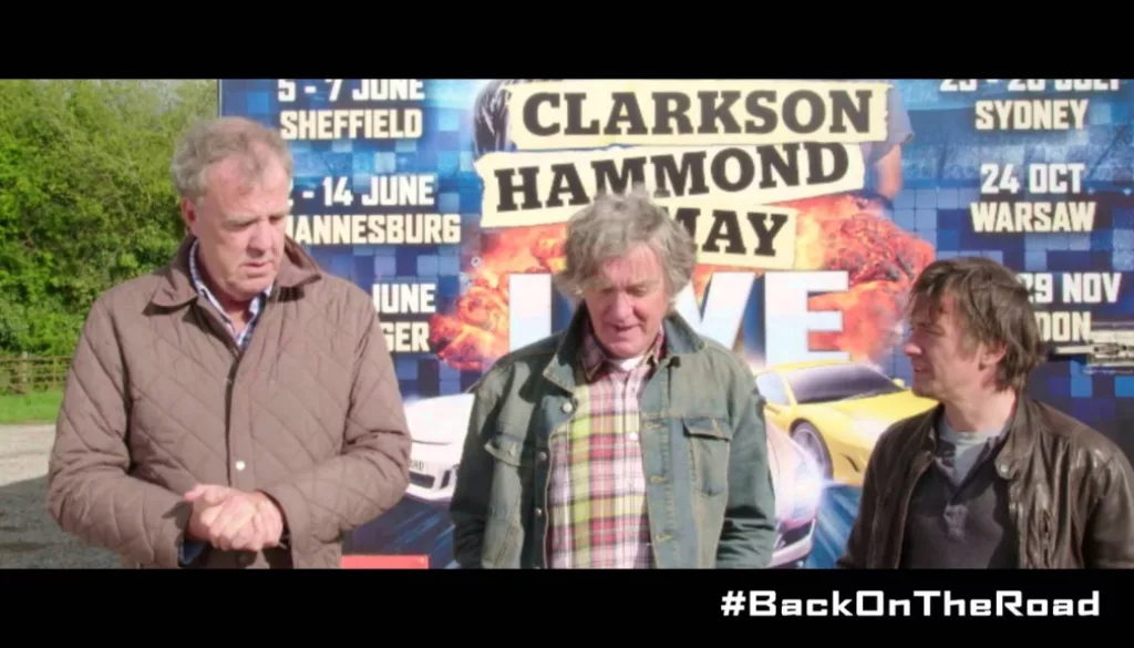 Clarkson, Hammond & May Live Begins
