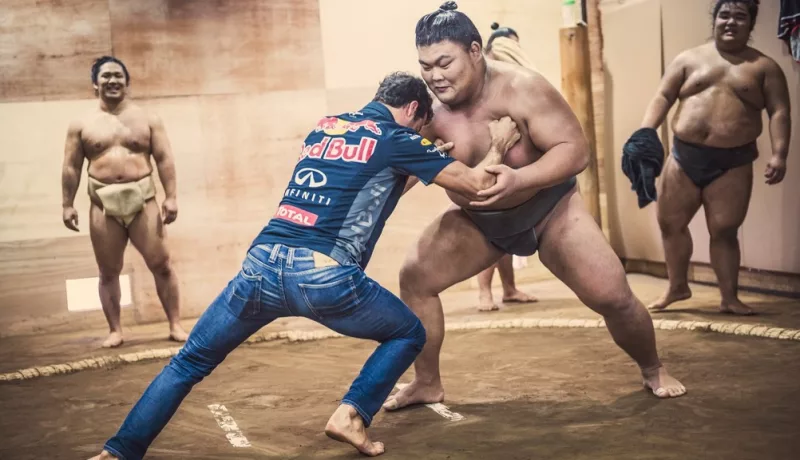 Red Bull Versus Sumo Wrestler