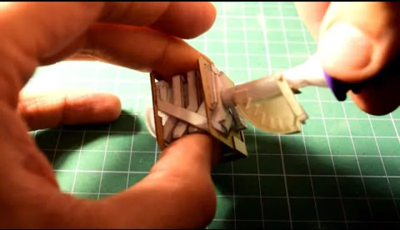 Miniature Paper V8 Engine Gets A Throttle
