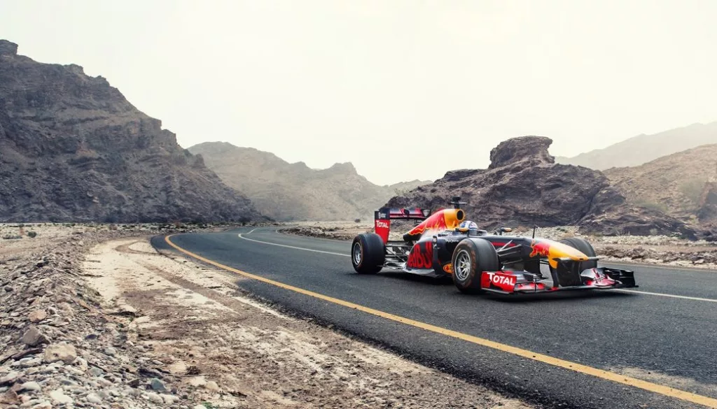 Red Bull Brings Its Spinning Race Car To Oman