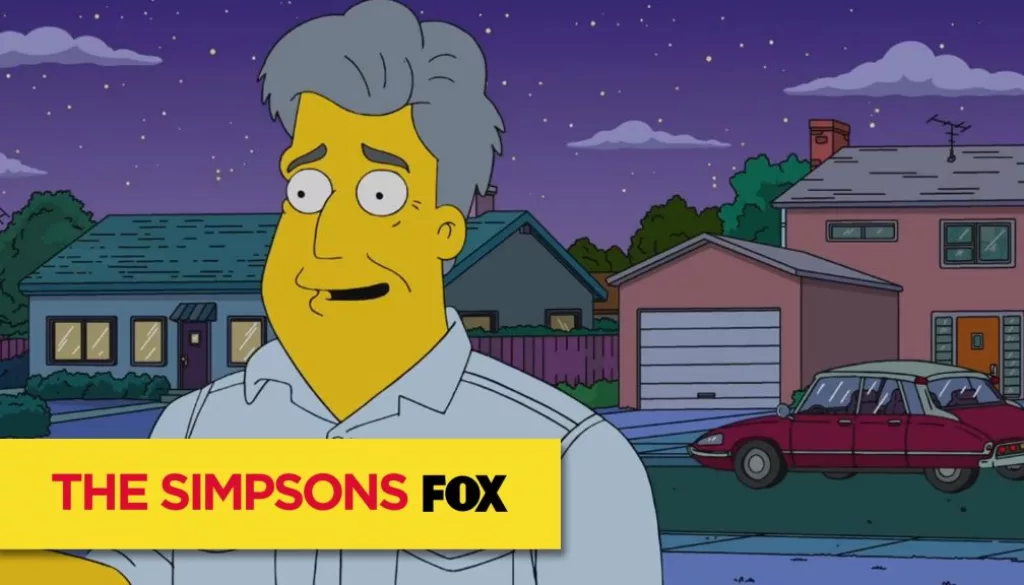 Jay Leno Visits The Simpsons And A Morgan Magically Appears In Homer’s Garage!