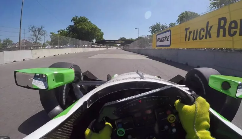 Conor Daly Does A Lap At Belle Isle
