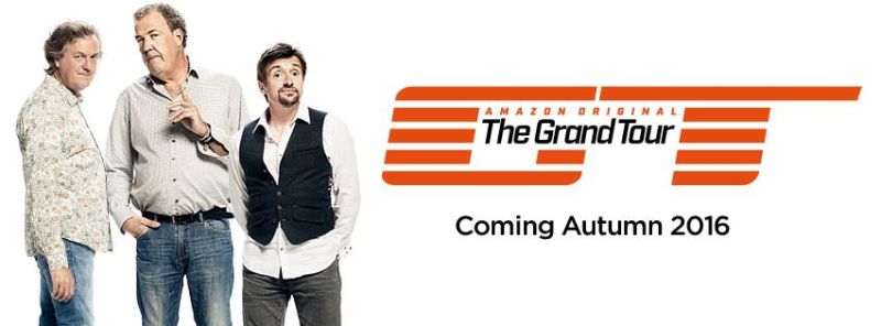 Former Top Gear hosts, Clarkson, Hammond and May begin their "Grand Tour" in a few months on Amazon.