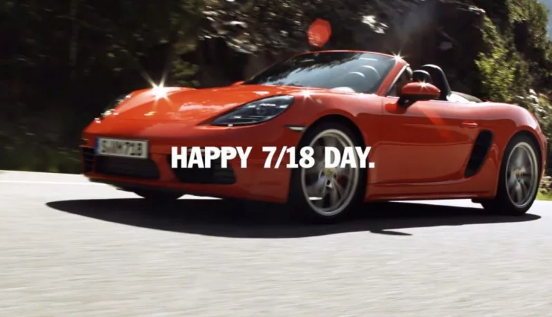 It Is July 18 So Porsche Wishes You A Happy 718 Day