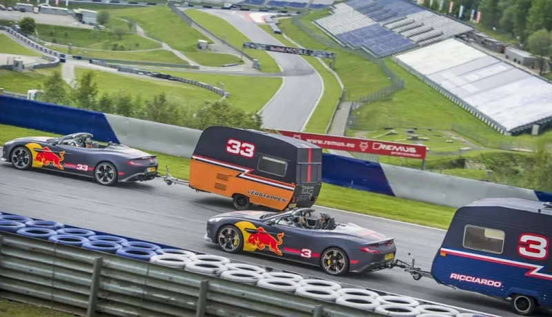 Red Bull Meets Top Gear For Caravan Racing To Promote Austrian Grand Prix
