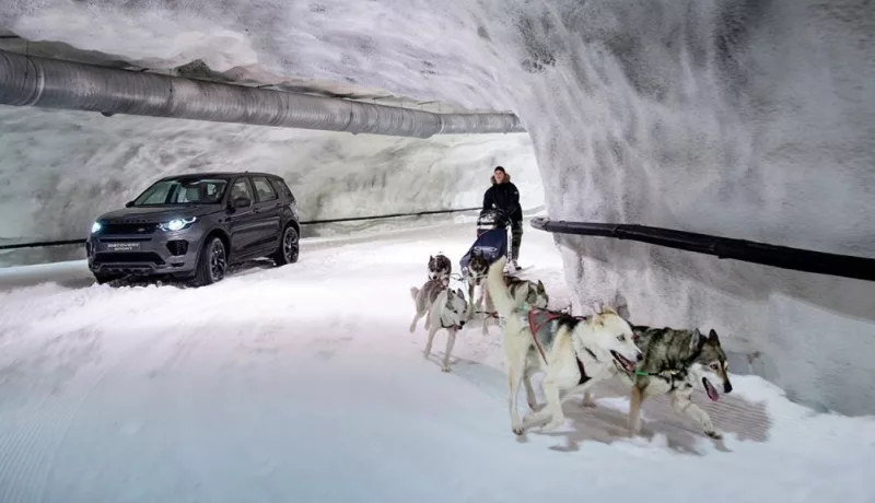 Land Rover Discovery Vs. Sled Dogs In Finland