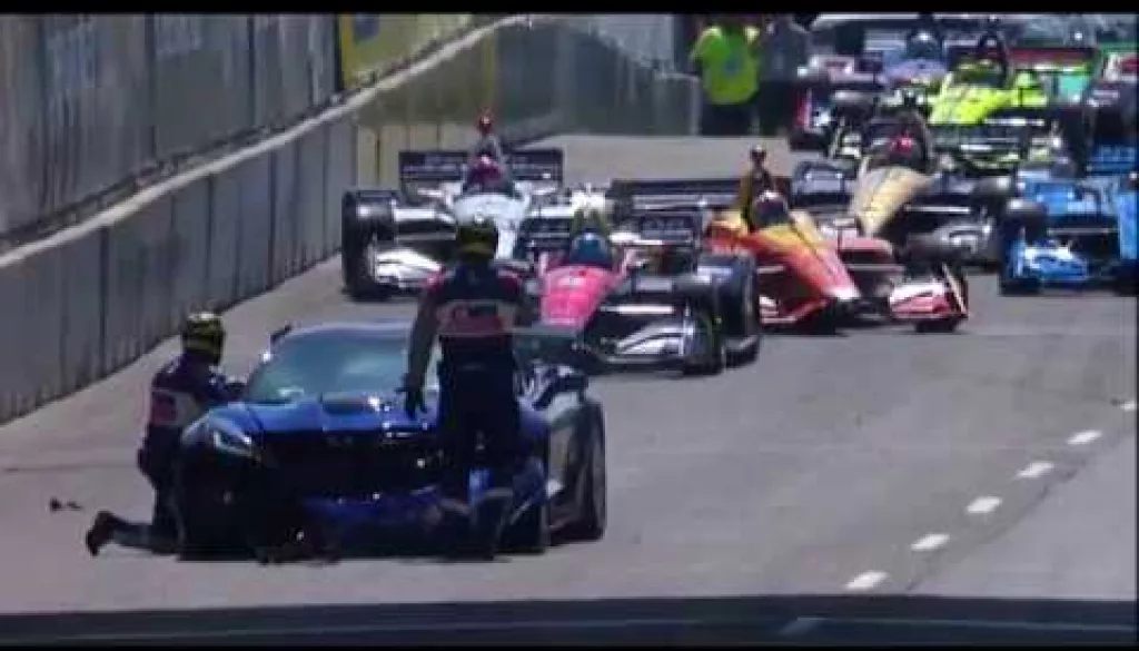 IndyCar Pace Car Crashed By GM Employee At Belle Isle
