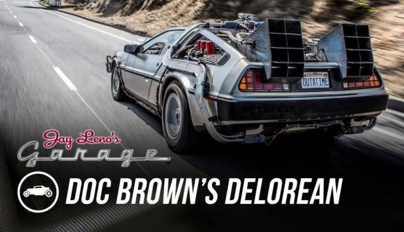 Jay Leno Brings Doc Brown’s DeLorean Out Of His Garage This Week