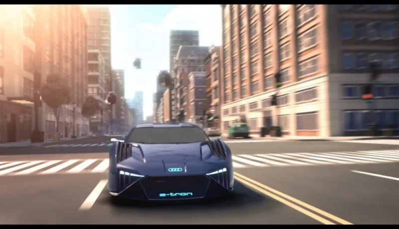 Audi Gets Animated With E-Tron