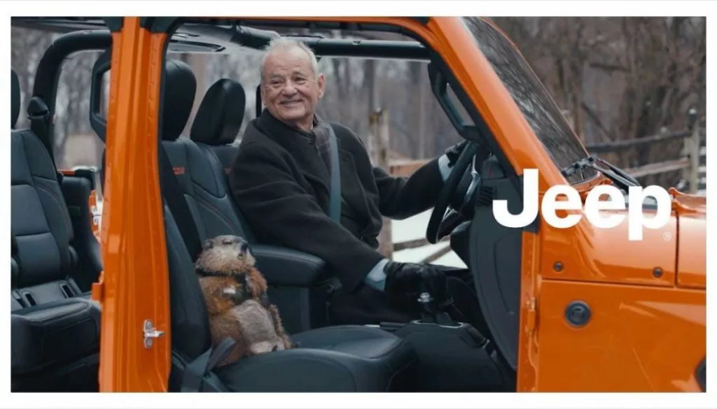 Jeep Wins Super Bowl Ad Bowl With Bill Murray Groundhog Day Rehash