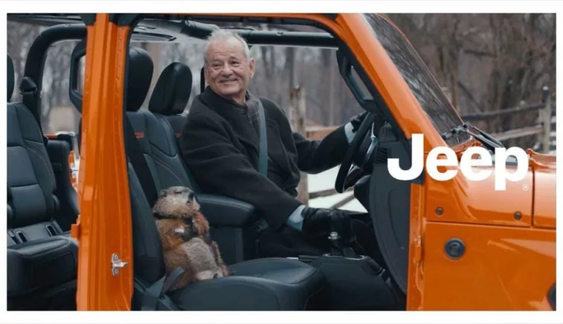 Jeep Wins Super Bowl Ad Bowl With Bill Murray Groundhog Day Rehash