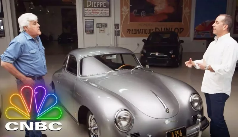 Jay Leno And Jerry Seinfeld Drive In An L.A. Canyon In 1958 Porsche 356 A Speedster
