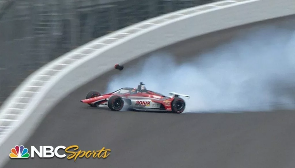 Rinus Veekay Crashes During Indy 500 Testing Period