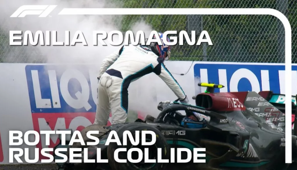 Russell Issues Formal Apology After Crashing Into Bottas At 2021 Emilia Romagna Grand Prix