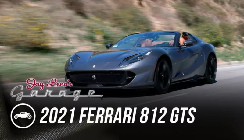 A 2021 Ferrari 812 GTS Emerges From Jay Leno’s Garage