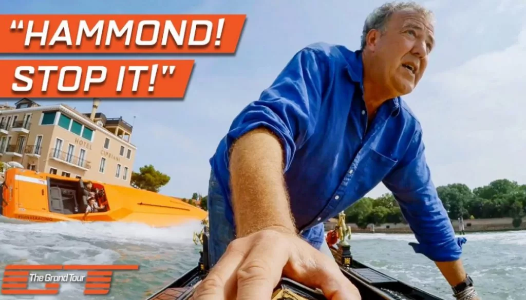 Hammond Flips Clarkson And May In Their Gondola In Venice