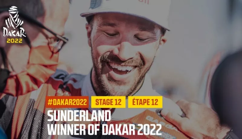 Sunderland Wins 2022 Dakar Rally Motorbike, al-Attiyah Wins Car Division
