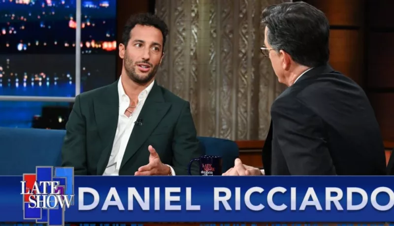 McLaren’s Daniel Ricciardo Makes An Appearance On Stephen Colbert Show