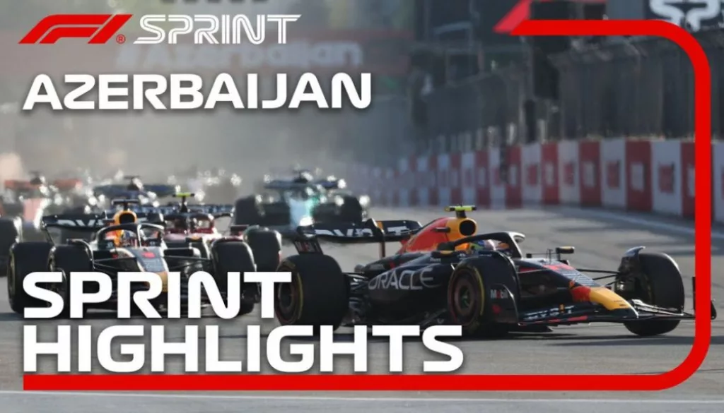 Sergio Perez Wins 2023 Azerbaijan Grand Prix Sprint Race Shootout