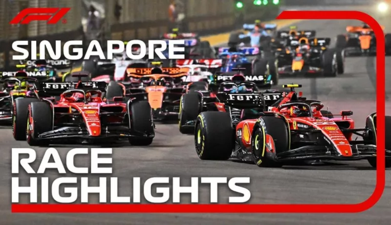 Carlos Sainz, Jr. Wins 2023 Singapore Grand Prix