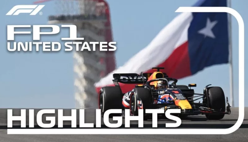 Red Bull Fastest In First Practice Session For 2023 USA Grand Prix